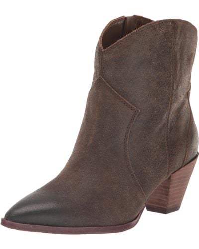 Vince Camuto Salintino Cone Heel Bootie Ankle Boot - Brown