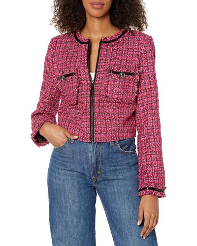 GUESS Clarissa – Pantaloncini Bermuda In Tweed Metallizzato, Eleganti E Di Tendenza