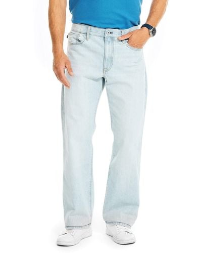 Nautica Mens Authentic Loose Denim Jeans - Blue