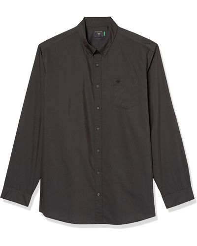 Dockers Classic Fit Long Sleeve Signature Comfort Flex Shirt - Black
