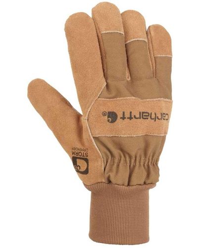 Carhartt Wb Suede Leather Waterproof Breathable Work Glove - Brown