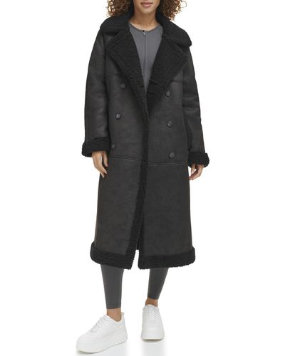 Levis Women's Brown Faux Shearling Coat main image 1