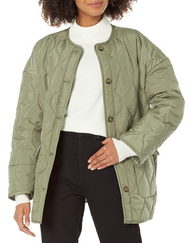 The Drop James Quilted Loose Jacket - Green
