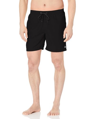 Quiksilver Standard Everyday 17 Volley Swim Trunk Bathing Suit - Black