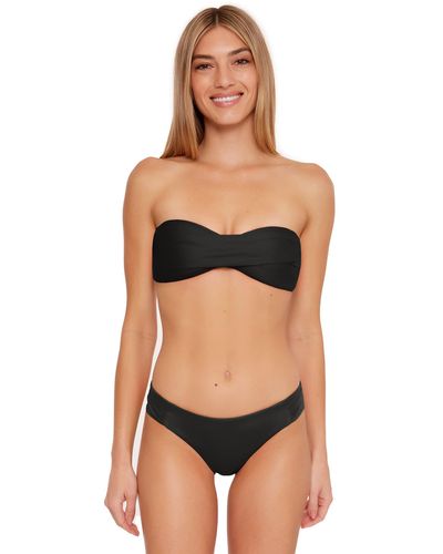 Trina Turk Standard Monaco Twist Bandeau Halter Bikini Top-swimwear Separates - Black