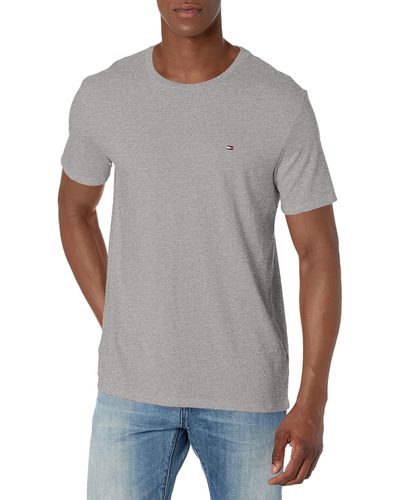 Tommy Hilfiger Flag Crew Neck T-shirt - Gray