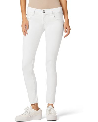 Hudson Jeans Jeans Collin Mid Rise Skinny Jean - White