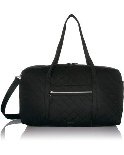 Vera Bradley Performance Twill Large Travel Duffel Travel Bag, Black, One Size