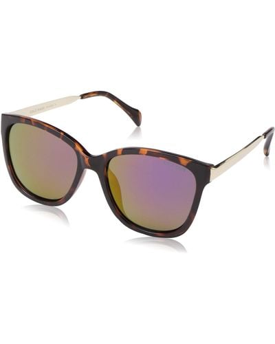 Cole Haan Ch9001 Polarized Square Sunglasses - Black