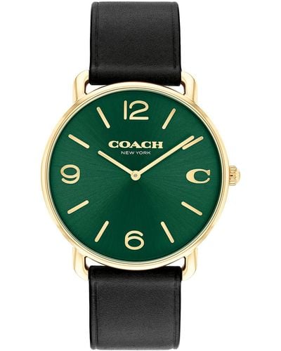 COACH Elliot Watch | Contemporary Minimalism With Distinctive Artistry | A True Classic Designed For Every Occasion | Water Resistant - Green