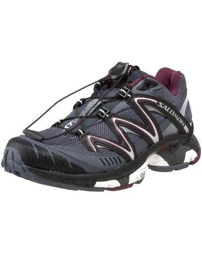 Salomon Womens Xt Wings 2 Trail Running Shoe Gray Blue/grey Demin/deep Plum 7 M Us - Black