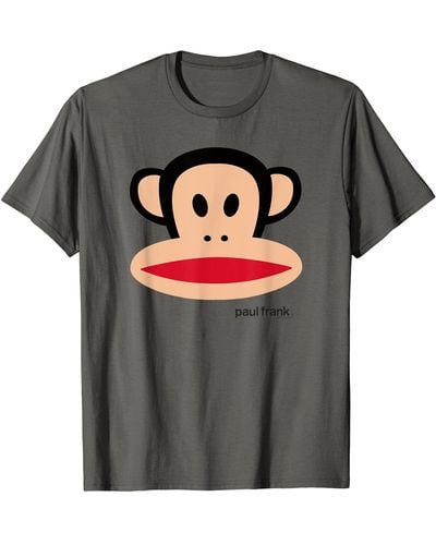Paul Frank Julius The Monkey Big Face T-shirt - Gray