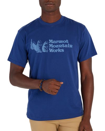 Marmot Mmw Mountain Works Short Sleeve Tee - Blue