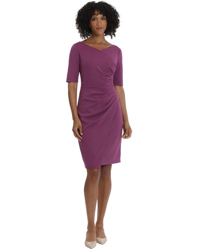 Dresses Amazon Maggy London Faux Wrap Sheath Dress Black RN 58142