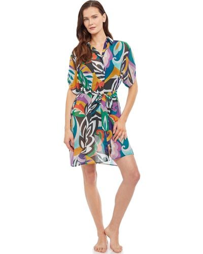Gottex Standard Art Cover Up Dress - Multicolor