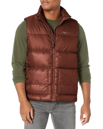 Marmot Guides Down Vest | Winter Puffy Vest For For Skiing - Brown