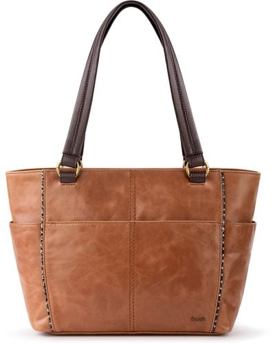 The Sak S Ashby Satchel In Leather - Brown