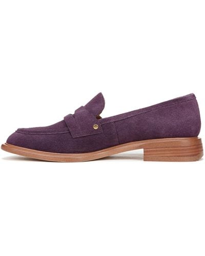 Franco Sarto S Edith Slip On Loafers Plum Purple Suede 9.5 M