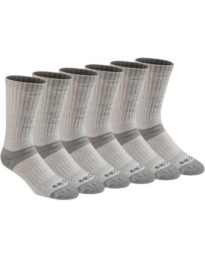 Dickies Dri-tech Temperature Regulating Wool Blended Work Crew Socks Multipack - Gray