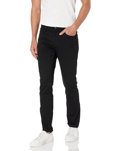 Amazon Essentials Pantalon Chino en Tissu Stretch Confortable à 5 Poches Coupe Skinny - Noir