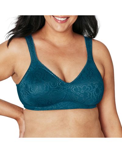 Playtex 18-hour Ultimate Lift & Support Wireless Full-coverage Bra - Blue