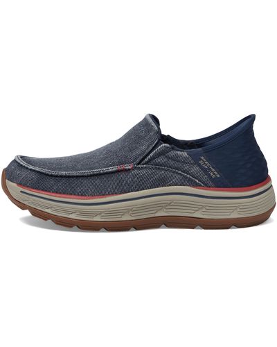 Skechers Usa Remaxed-fenick Moccasin - Blue