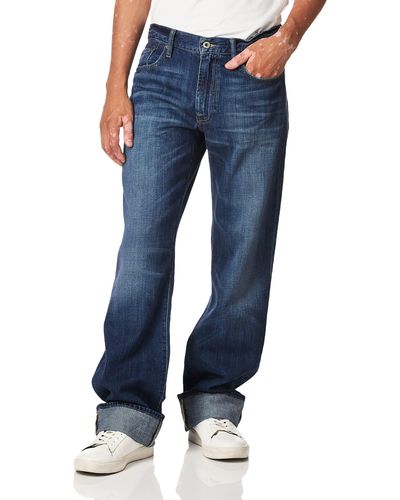 Lucky Brand Mens 181 Relaxed Straight Jeans in Blue for Men Lyst
