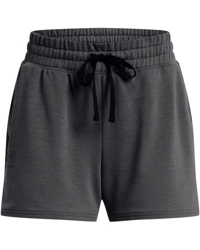 Under Armour S Rival Terry Shorts Gray Xxl - Black