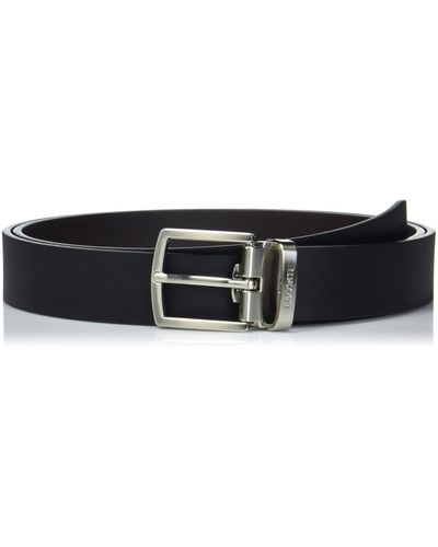 Lacoste Mens Reversible Leather Belt - Black
