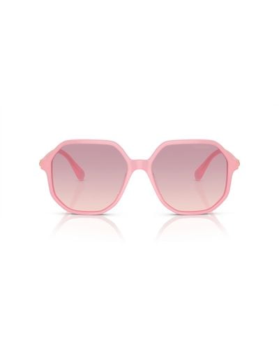 Swarovski Sk6003f Low Bridge Fit Octagonal Sunglasses - Pink