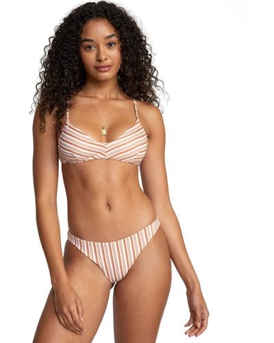 RVCA Standard Swimsuit Bikini Top - Brown