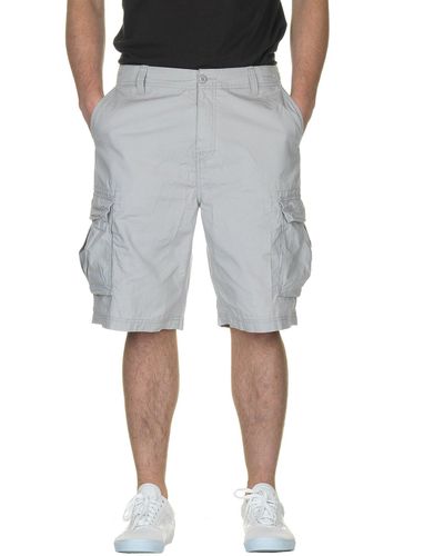 Nautica Mens Jeans Co. Ripstop Cargo Shorts- 6" Inseam - Gray