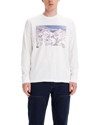 Levi's Relaxed Graphic Long Sleeve T-shirt, - White