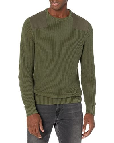 Goodthreads Soft Cotton Military Sweater - Green