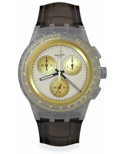 Swatch Lässige Uhr SUSM100 - Braun