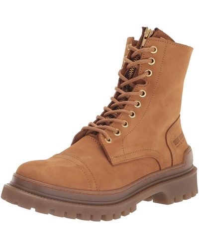 Steve Madden Benney Combat Boot - Brown