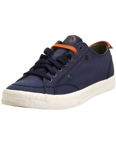 DIESEL D-78 Low Fashion Sneaker,blue,9.5 M Us