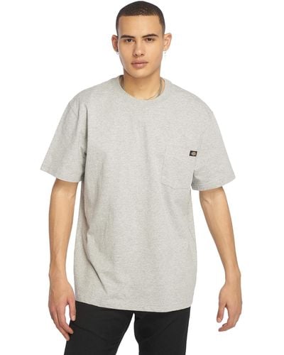 Dickies T-Shirt mit Rundhalsausschnitt - Grau