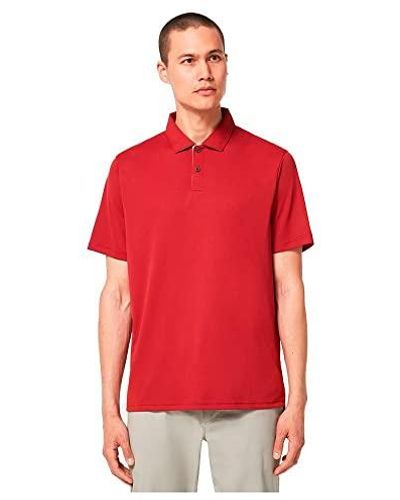 Oakley 's Divisional Uv Ii Polo Shirt - Red
