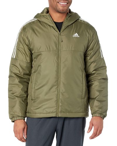 adidas Essentials Insulated Hooded Jacket - Green