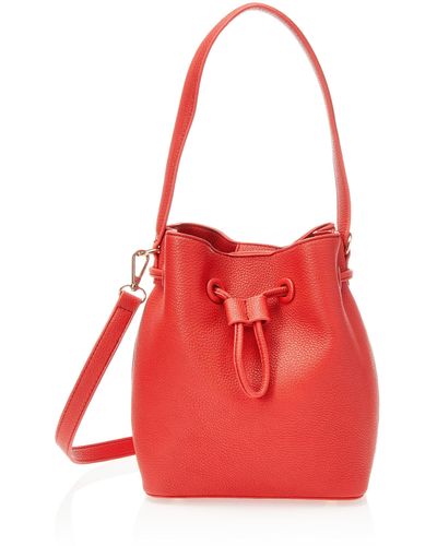 The Drop Rochelle Bucket Bag - Red