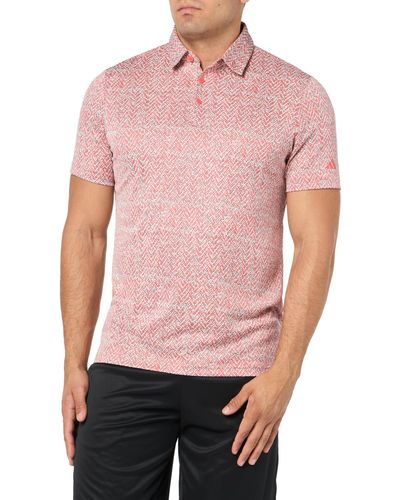adidas Ultimate365 Jacquard Polo Shirt - Pink