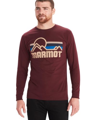 Marmot Coastal Long Sleeve T-shirt - Red