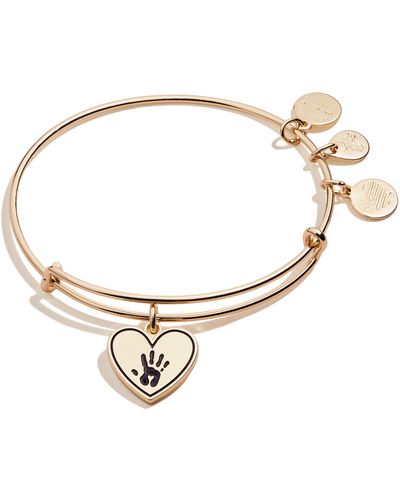 ALEX AND ANI Forever Touched My Heart Expandable Wire Bangle - Metallic