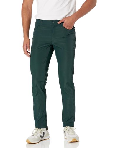 Men's Green Slim Fit Stretch Pant