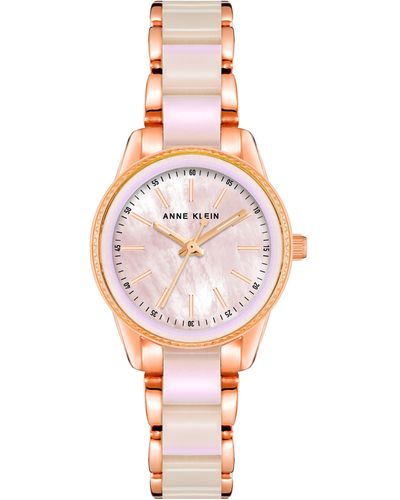 Anne Klein Resin Bracelet Watch - Pink