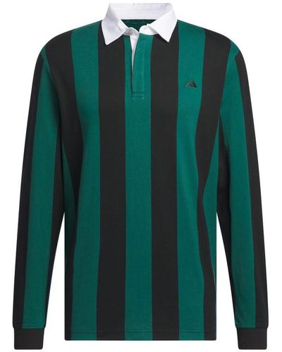 adidas Go-to Long Sleeve Rugby Polo Shirt - Green
