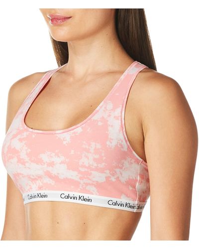Calvin Klein Carousel Logo Bralette - Pink