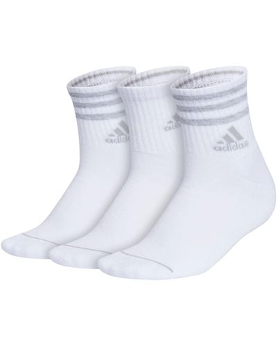 adidas 3-stripe High Quarter Socks - Blue