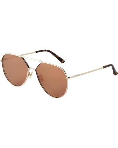 Frye Evie Aviator Sunglasses - Metallic